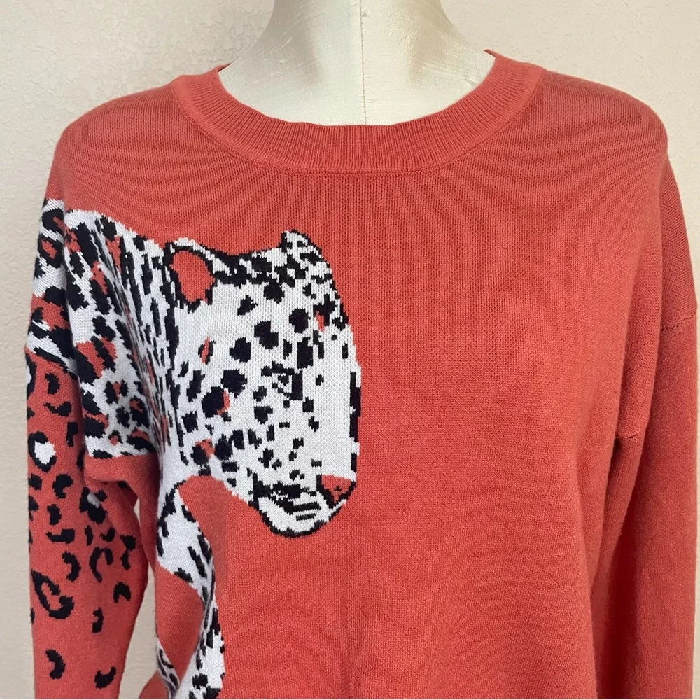 MINKPINK intarsia leopard